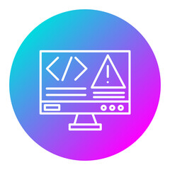 Wall Mural - code error icon
