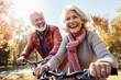 © Super2 - Shot of a senior couple going for a bicycle ride in the park