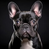 Fototapeta Psy - Ultra-Realistic French Bulldog Portrait Captured with Nikon D850 and 50mm Lens