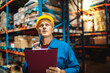 © Davor - Warehouse worker doing inventory analyzing shipment