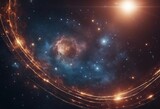 Fototapeta Kosmos - Universe science astronomy Supernova background wallpaper