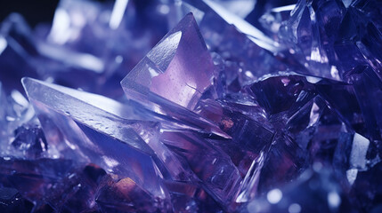 Poster - Macro View of Crystallized Organic Structures Background