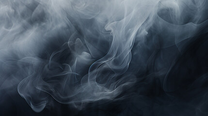 Aufkleber - Organic Smoke Patterns in Subdued Tones Background
