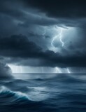 Fototapeta Niebo - Storm over the sea