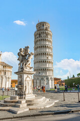 Poster - Leaning Tower and angels