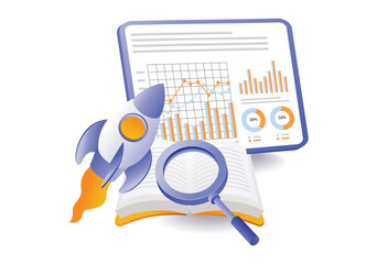 school education analysis concept illustration