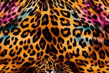 Leopard Striped Fabric Print Texture Background Abstract Animal Tiger Leather Skin Cheetah Fashion Colourful Stripes Fur Art Black Blue Camouflage Closeup Clothes