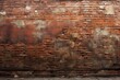 wall brick Old grunge background cracked rustic ageing block abstract architectural architecture brickwork broken building built concrete construction copy fractured dark design
