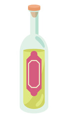 Poster - chile pisco bottle