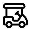 Golf Cart Line UI Icons