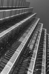 Aufkleber - Exterior of modern architecture. Building abstract background