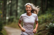 © erika8213 - Middle-aged caucasian woman jogging