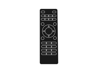 Remote control Icon in black style. Hand remote control icons set. Outline set of hand remote control vector icons for web design. Thin line remote control vector. isolated on white background.