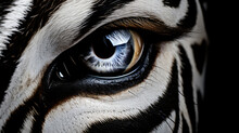 A Close Up Of A Zebras Eye