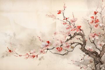  Branch chinese blossom japanese spring tree