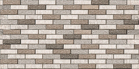 Wall Mural - brick wall background, natural stone wall cladding, ceramic vitrified elevation tiles design, dark coffee brown brick wall texture background, exterior and interior wall architectural decor