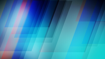 Wall Mural - Layout of vibrant rectangles skew in blue and green gradient for abstract technology background with interconnected shapes and modern composition