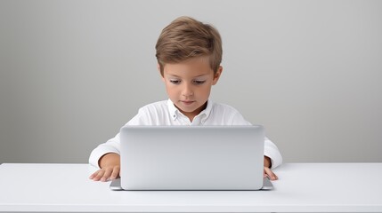 Wall Mural - Image of hands typing information on a computer