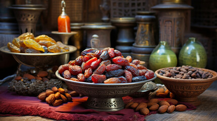 Poster - nuts and dried fruits