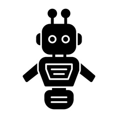 Canvas Print - Robot Icon