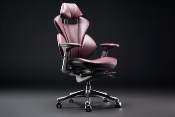 Sticker -  An image showcasing a sleek ergonomic office chair in a modern corporate office, highlighting its adjustable features and design focused on providing comfort and enhancing productivity.
