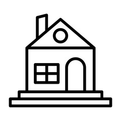 Sticker - Home Building Icon