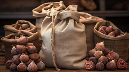 Canvas Print - beans in a bag