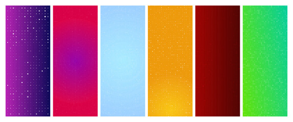 Sticker - Abstract gradient geometric background with squares