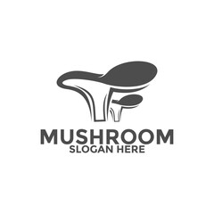 Wall Mural - Mushroom logo vector, Creative Unique Mushroom logo icon design template