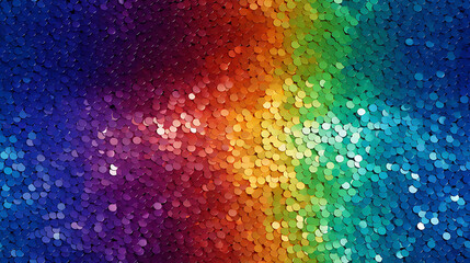 Seamless pride flag rainbow glitters powder dusted pattern, metalic reflection, - Seamless tile. Endless and repeat print.