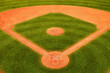 Expansive Aerial View of Lush Baseball Field with Pristine Diamond