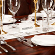 Exquisite Reserved Table Setting for Upscale Dining Experience