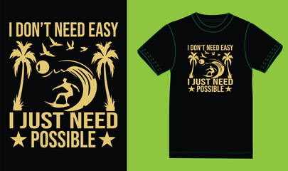 Sticker - I don't need easy , i just need to possible.