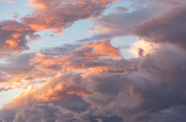 Wall Mural - dramatic beautiful sky in the clouds.