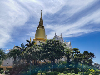 Wall Mural - The stupa, which houses the relics of Luang Por Ruay, is popularly visited by people who come to worship and ask for blessings for success in life