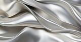 Fototapeta  - Floating silver waves: abstract background for futuristic and modern creative applications