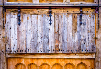 Wall Mural - typical wooden sales booth at a christmas market