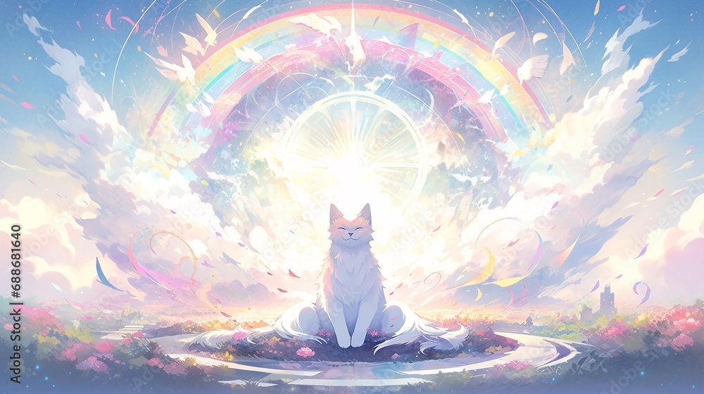 Rainbow Reincarnation: The Spiritual Journey of Cat After Death in a ...