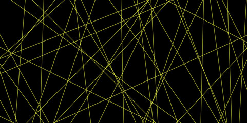 Abstract line background. abstract yellow lines with black background creative and geometric shape with black luxury pattern and paper texture design in illustration with line background.