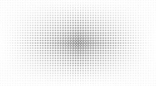 Halftone Gradient Background With Abstract Black Rings. Pattern For Backdrop, Wallpaper, Banner, Flyer