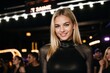 © Lucas - Young blonde girl smiling at party in nightclub with people dancing in background