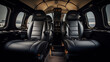 Private Helicopter Cabin Leather Seating Advanced Avionics Customized Lighting Panoramic Views
