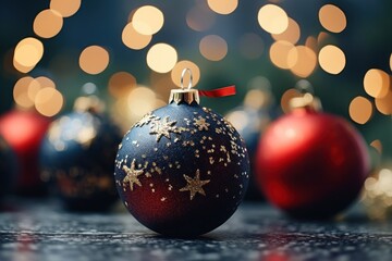 Poster -  a close up of a christmas ornament on a christmas ornament on a christmas ornament a close up of a christmas ornament on a close up of a close up of a christmas ornament.