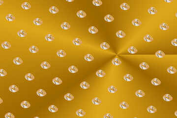 Wall Mural - Beautiful digital pattern on a golden backdrop