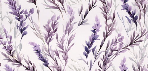 Wall Mural - pattern with lavender
