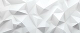 Fototapeta Perspektywa 3d - Abstract white 3d polygonal background. generative AI