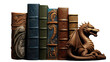 © Artur Lipiński - Majestic Dragon Perched on Towering Bookshelf, Guarding Ancient Tomes