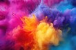 A vibrant cloud of colorful smoke. Perfect for adding a burst of color to any project