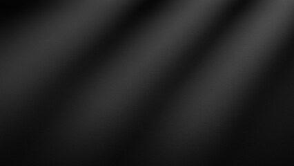 Fototapete - Black empty wall with light beams from spotlight, dark empty room space, abstract black dark background wall and spotlight, dark empty stage and backdrop plaster wall with texture, textured black wall