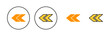 Arrow icon set for web and mobile app. Arrow sign and symbol for web design.